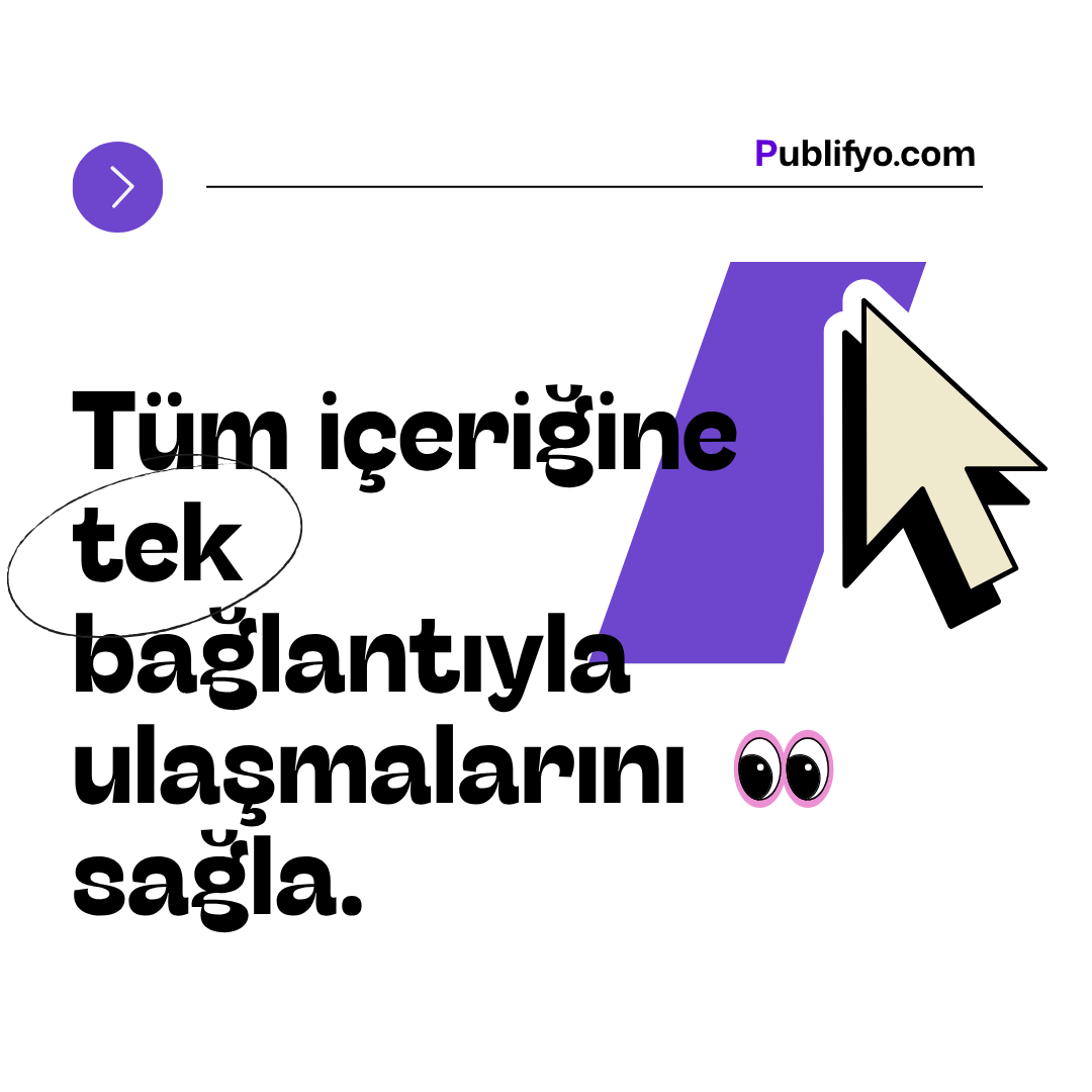 Publifyo ile tüm bağlantılarınızı tek sayfada birleştirin